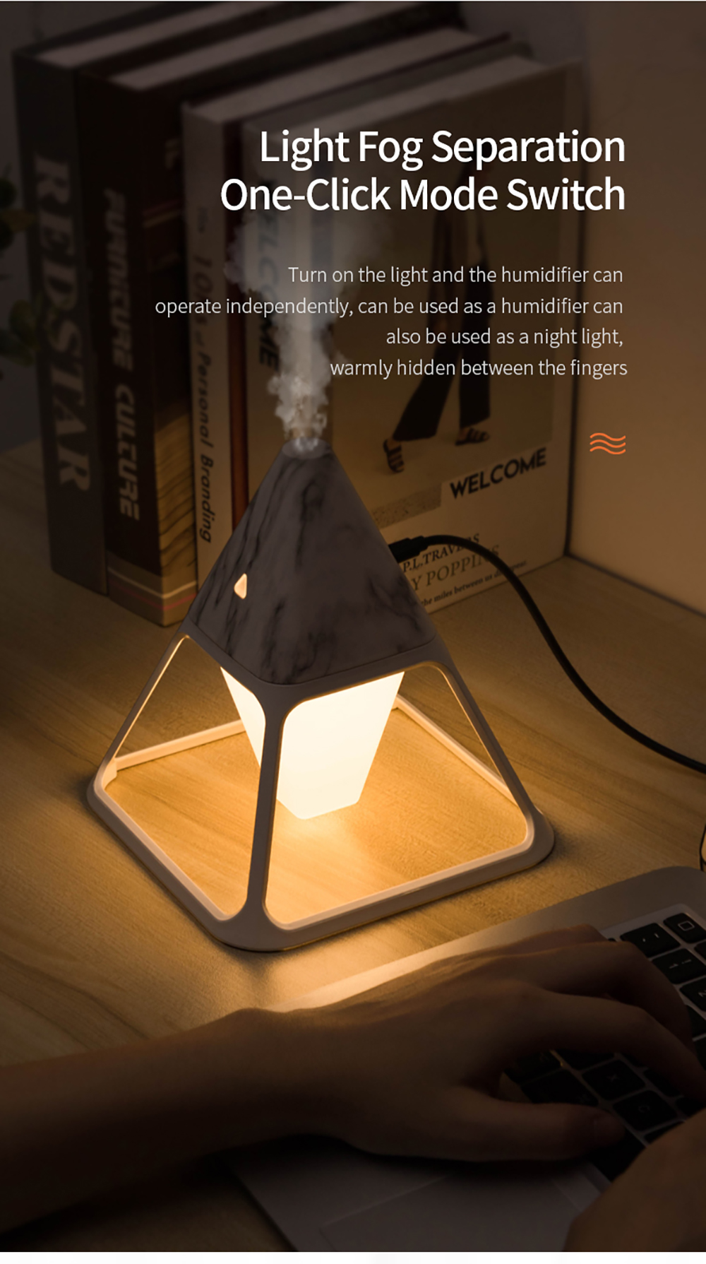 2020 USB Electric Table Lamp Air Humidifier