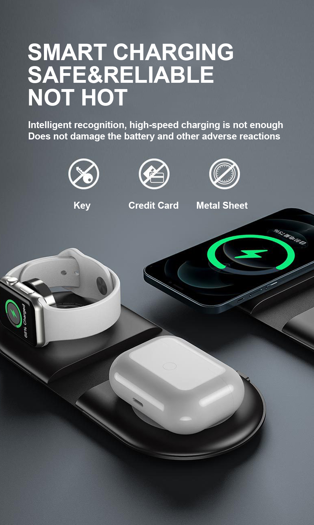 Foldable Magnetic Wireless Charger PWC-02