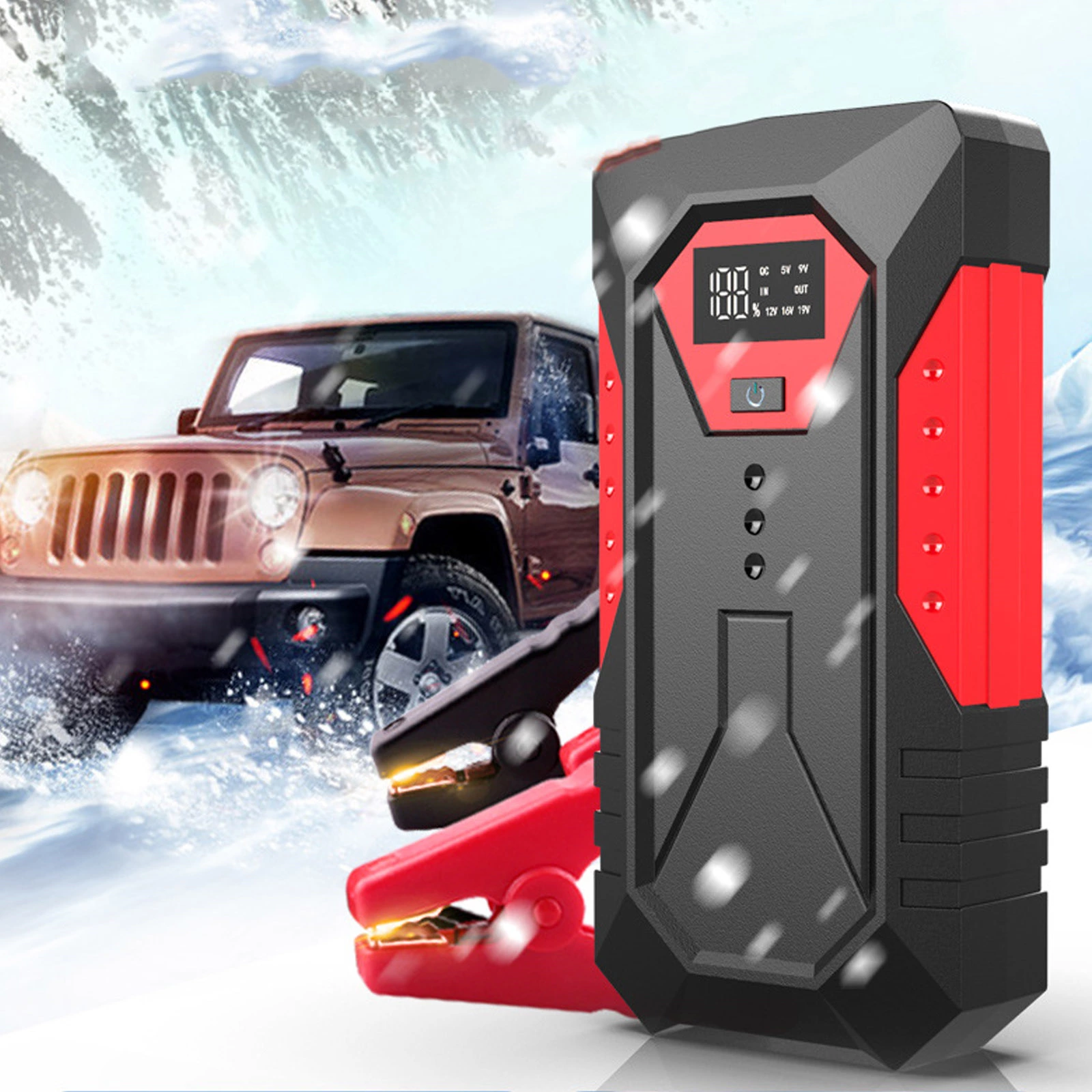 2023 Newest 12000mah Car Jump Starter Emergency Kit