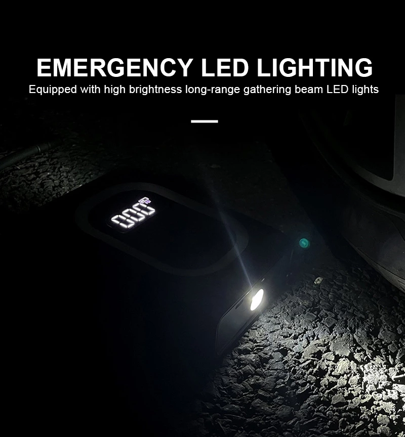 2023 NEWST Design 12000mAh Car Jump Starter with Air Compressor