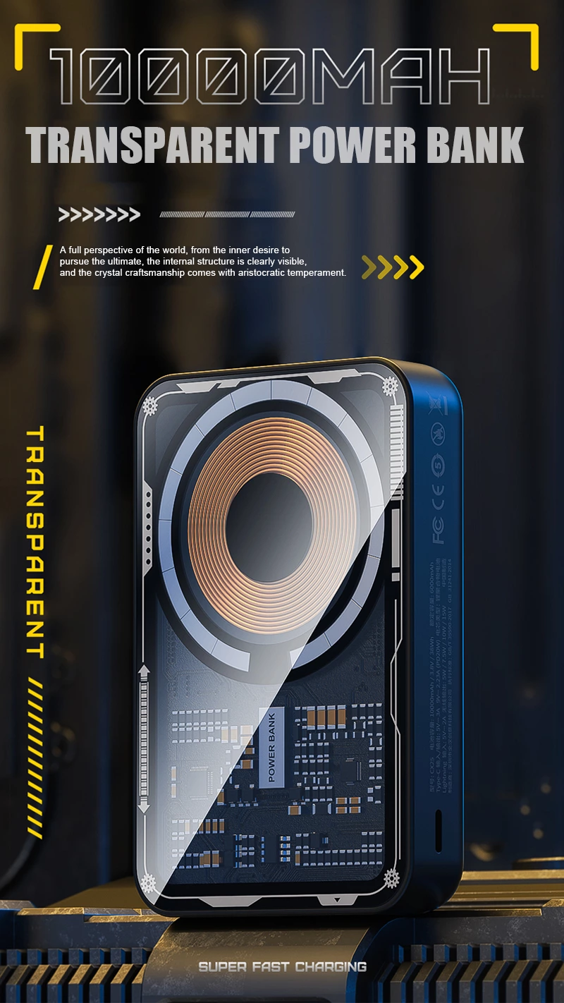 Transparent Power Bank PB-BP215