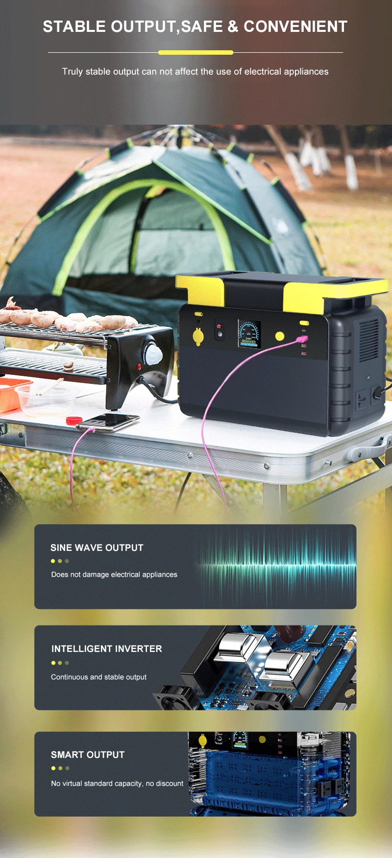 2000W Portable Power Station PS-1075Wh