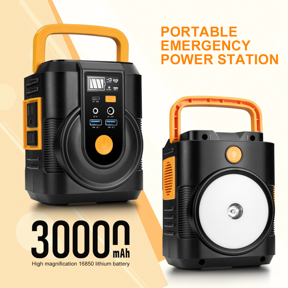 30000mAh 100W Portable Power Station