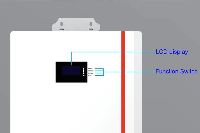 Wall-mounted Solar Energy Storage Battery 5kwh 51.2v LifePo4 Battery for Solar Energy System