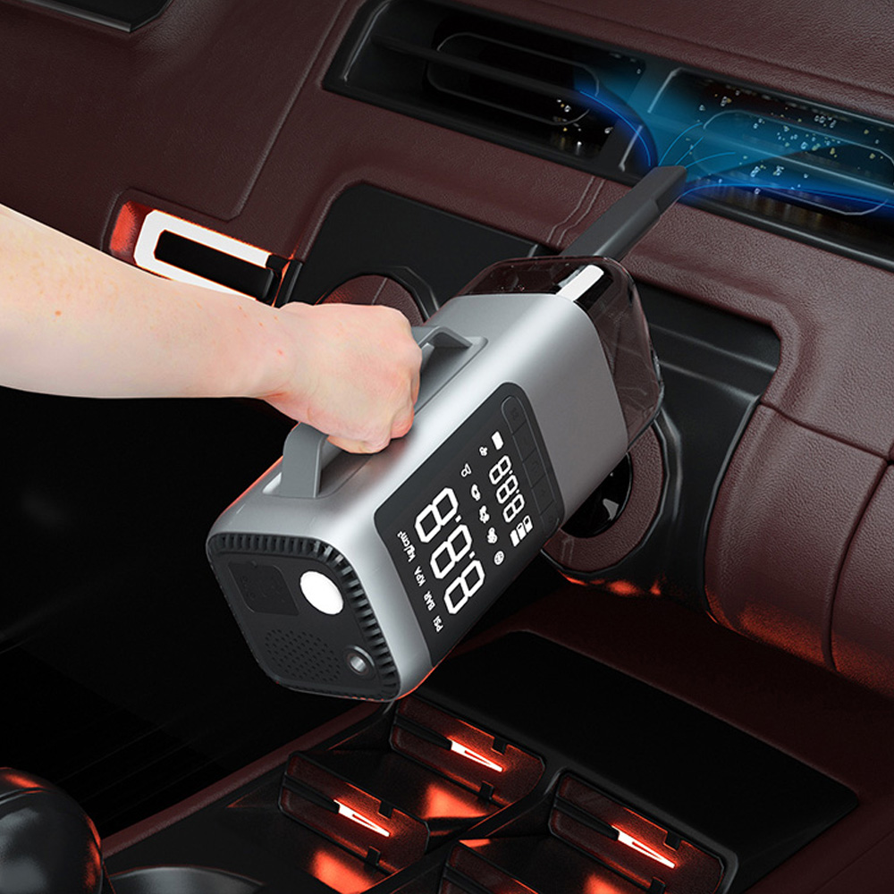 Car Jump Starter with Vacuum Cleaner Air Compressor