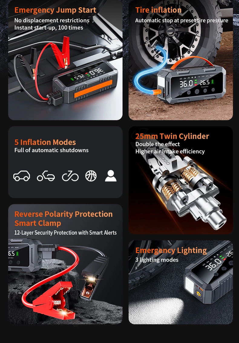 Jump Starter with Air Pump