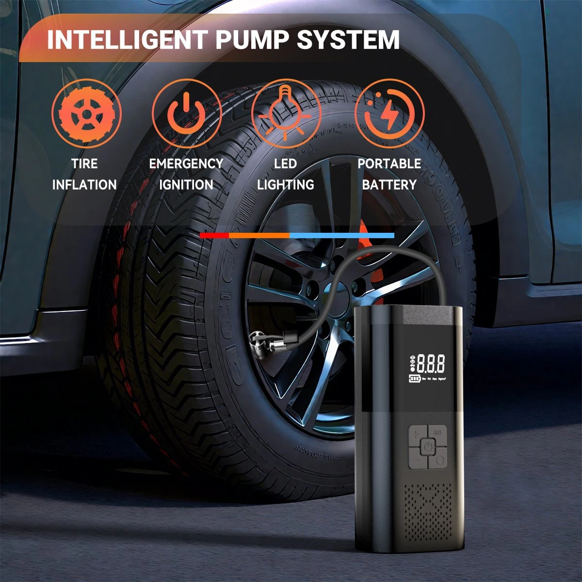 Car Air Pump Jump Starter
