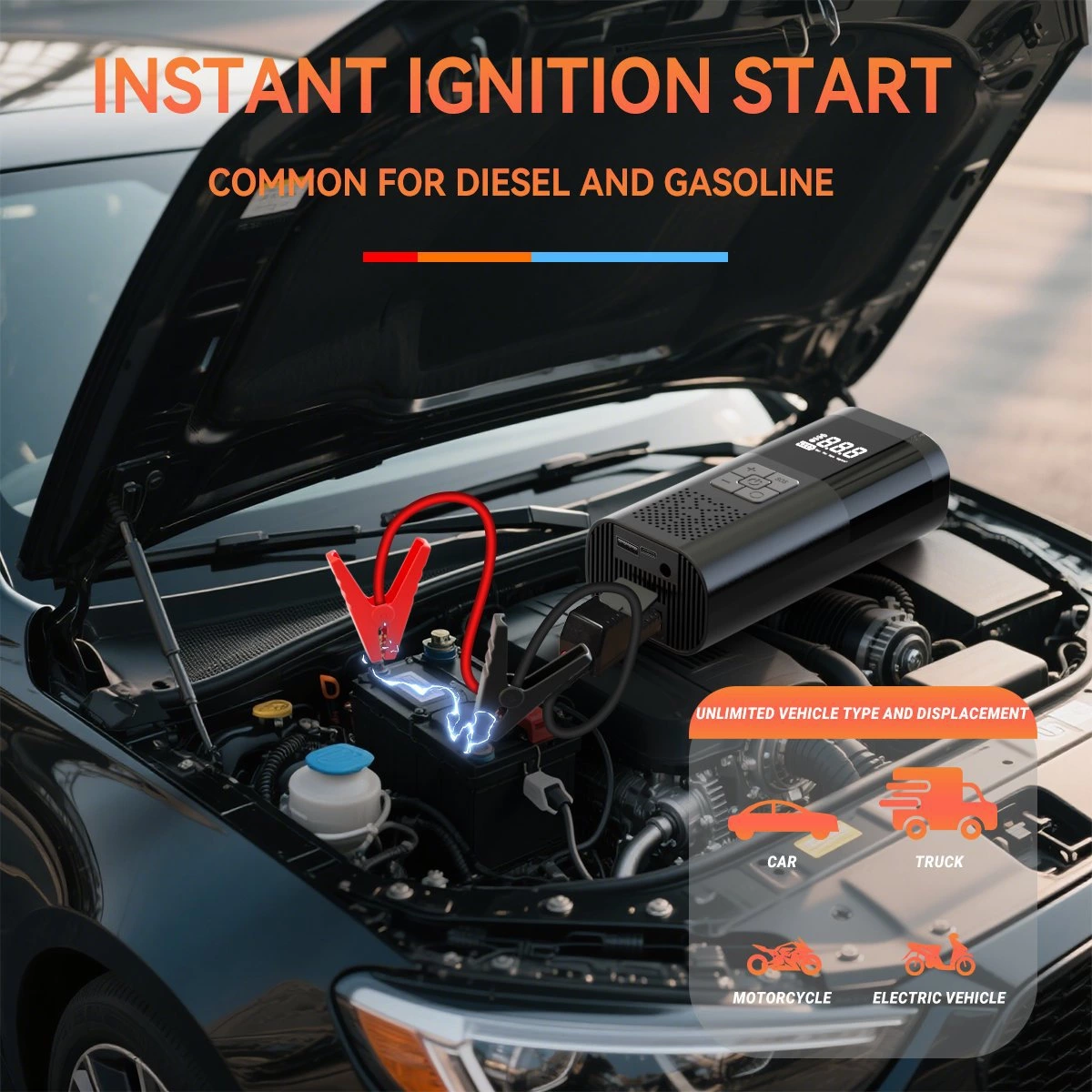 Car Air Pump Jump Starter