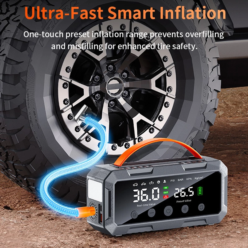 Tire Inflator Jump Box Car Battery Booster