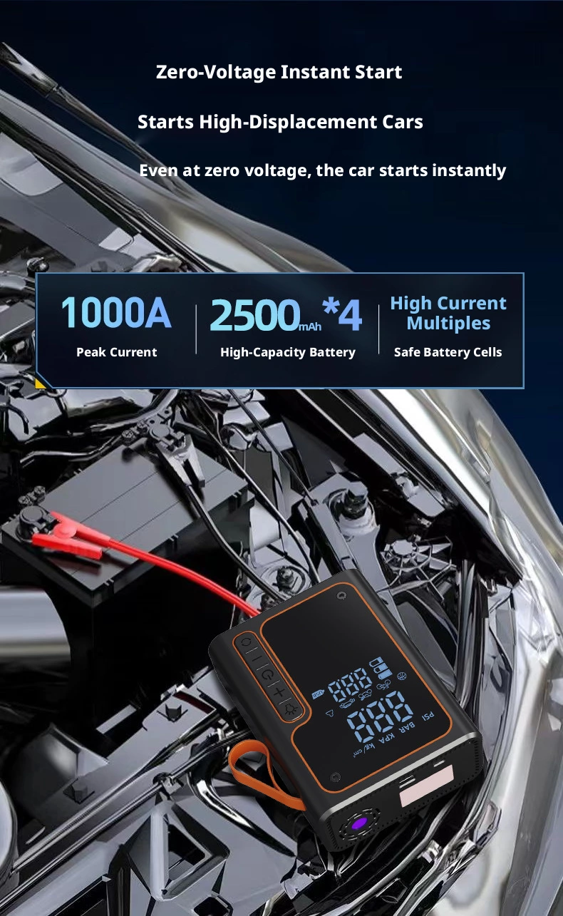 Car Jump Starter with Air Compressor
