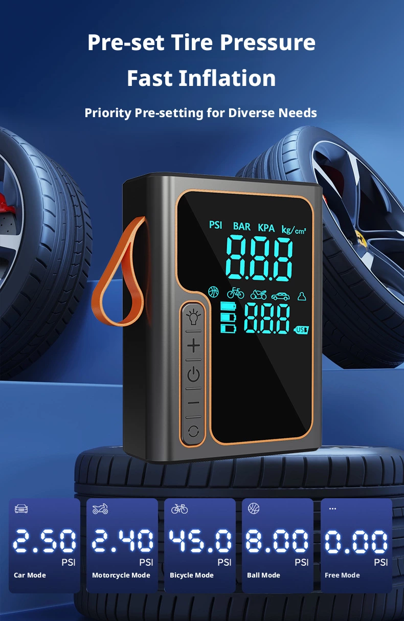 Car Jump Starter with Air Compressor
