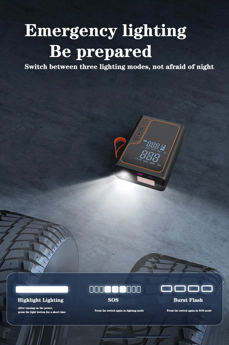 Car Jump Starter with Air Compressor
