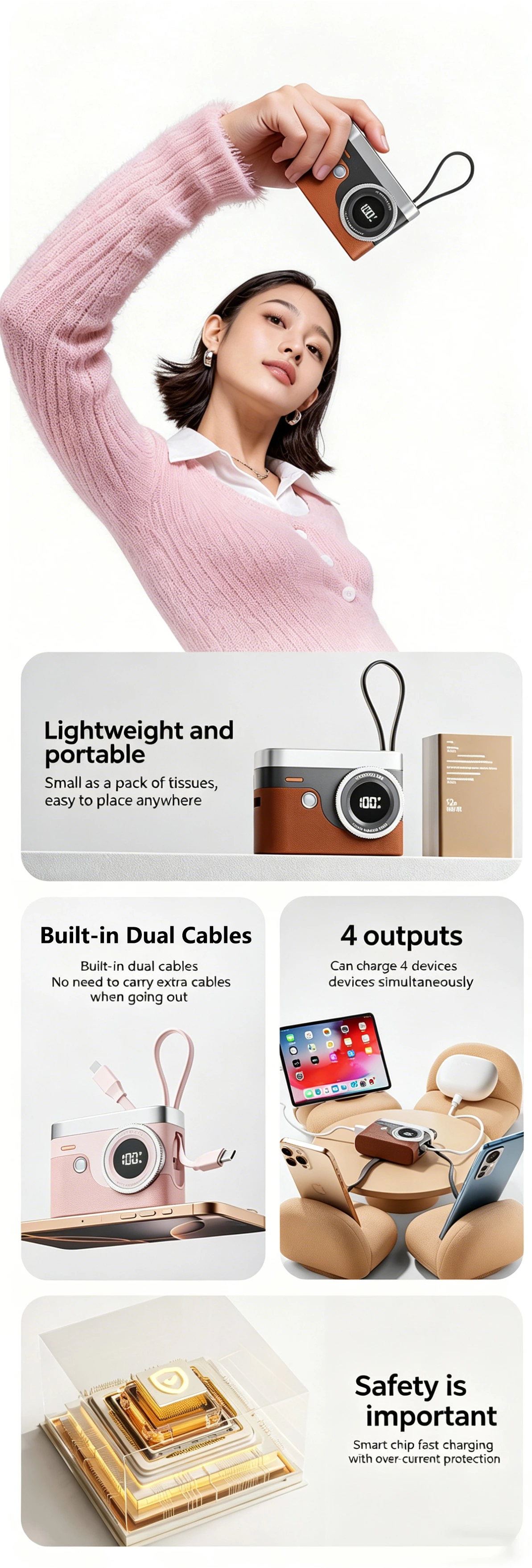 Retro Camera Power Bank PB-BP221