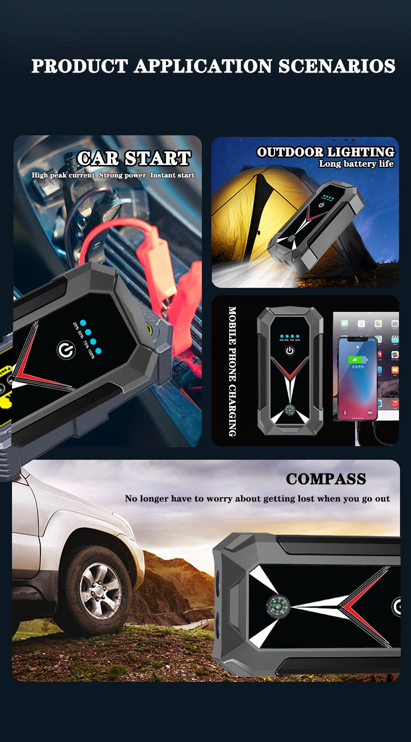Car Jump Starter with Compass