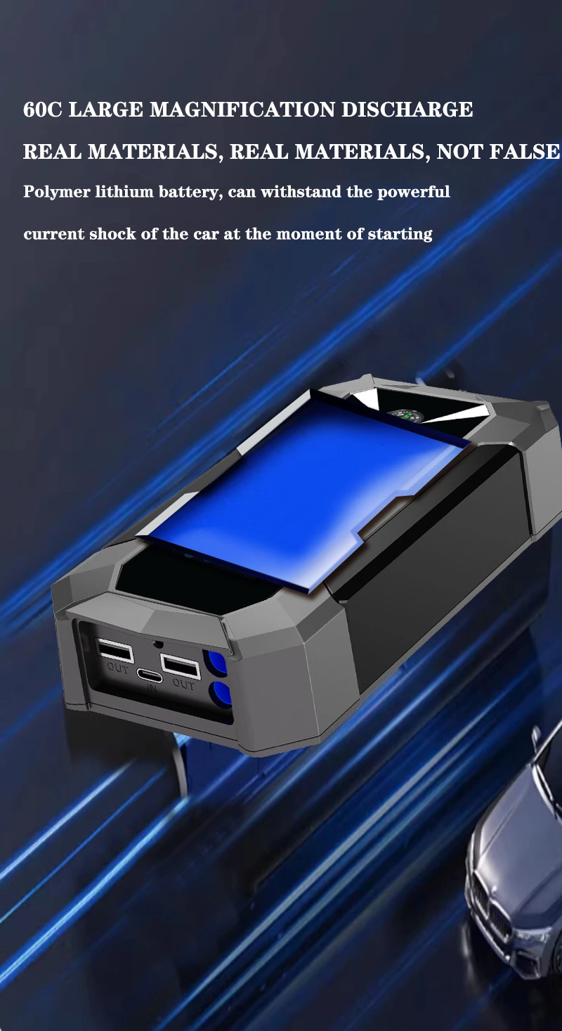 Car Jump Starter with Compass