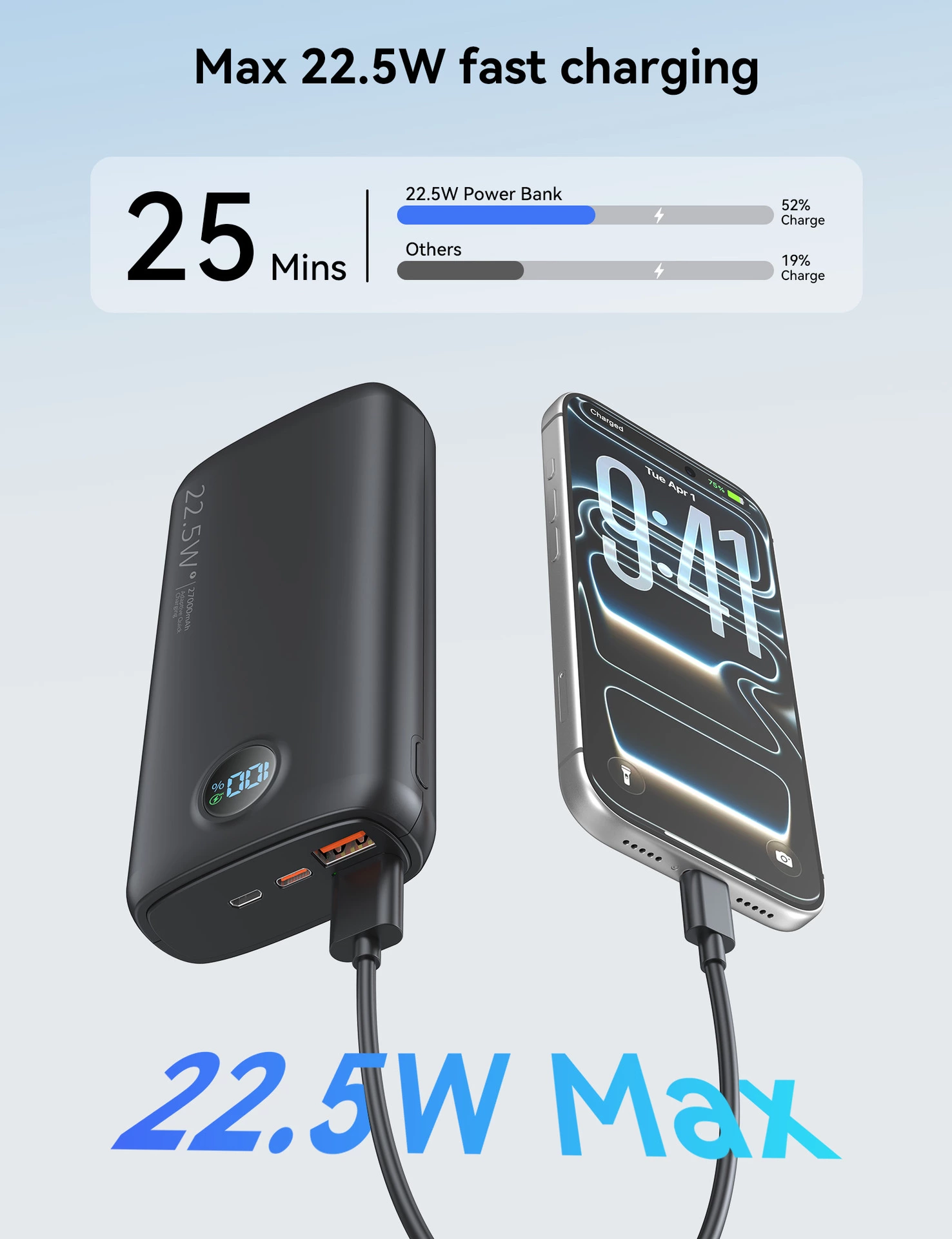 Power Bank with LED Flashlight