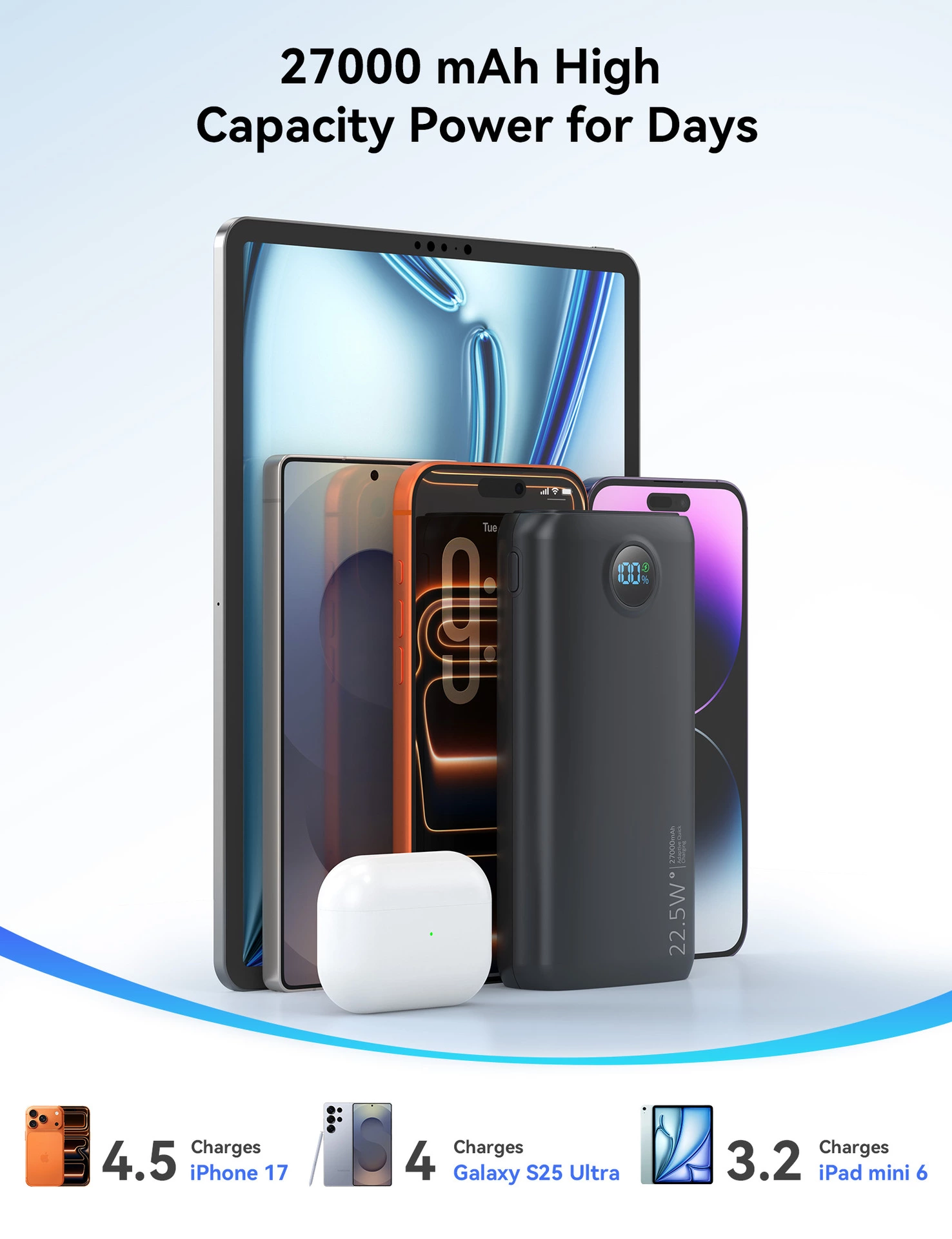 Power Bank with LED Flashlight