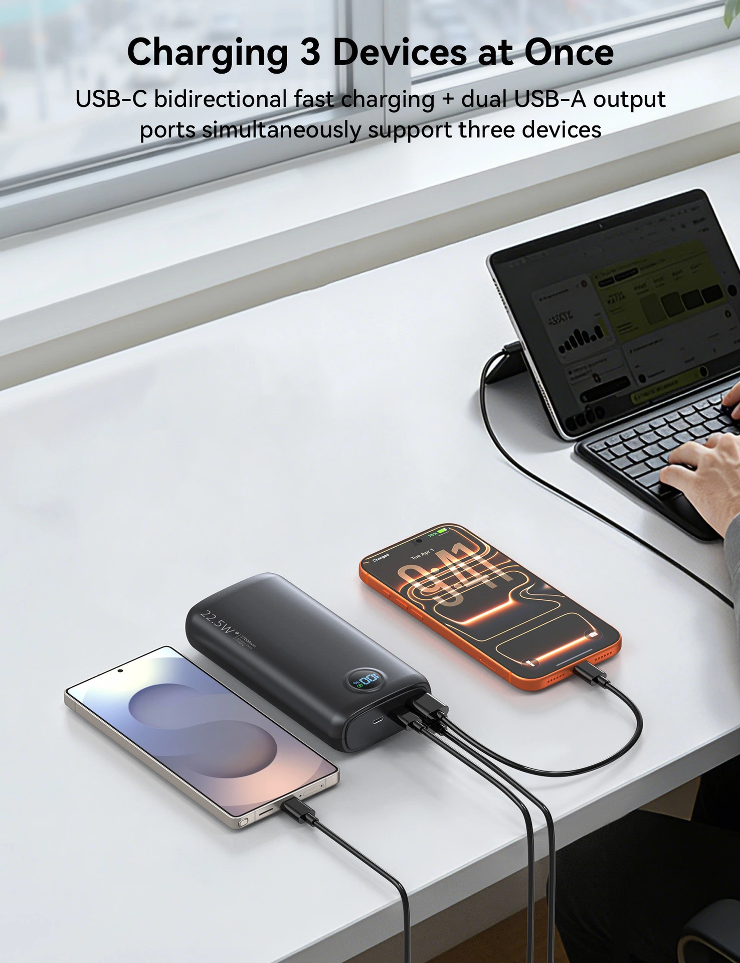 Power Bank with LED Flashlight
