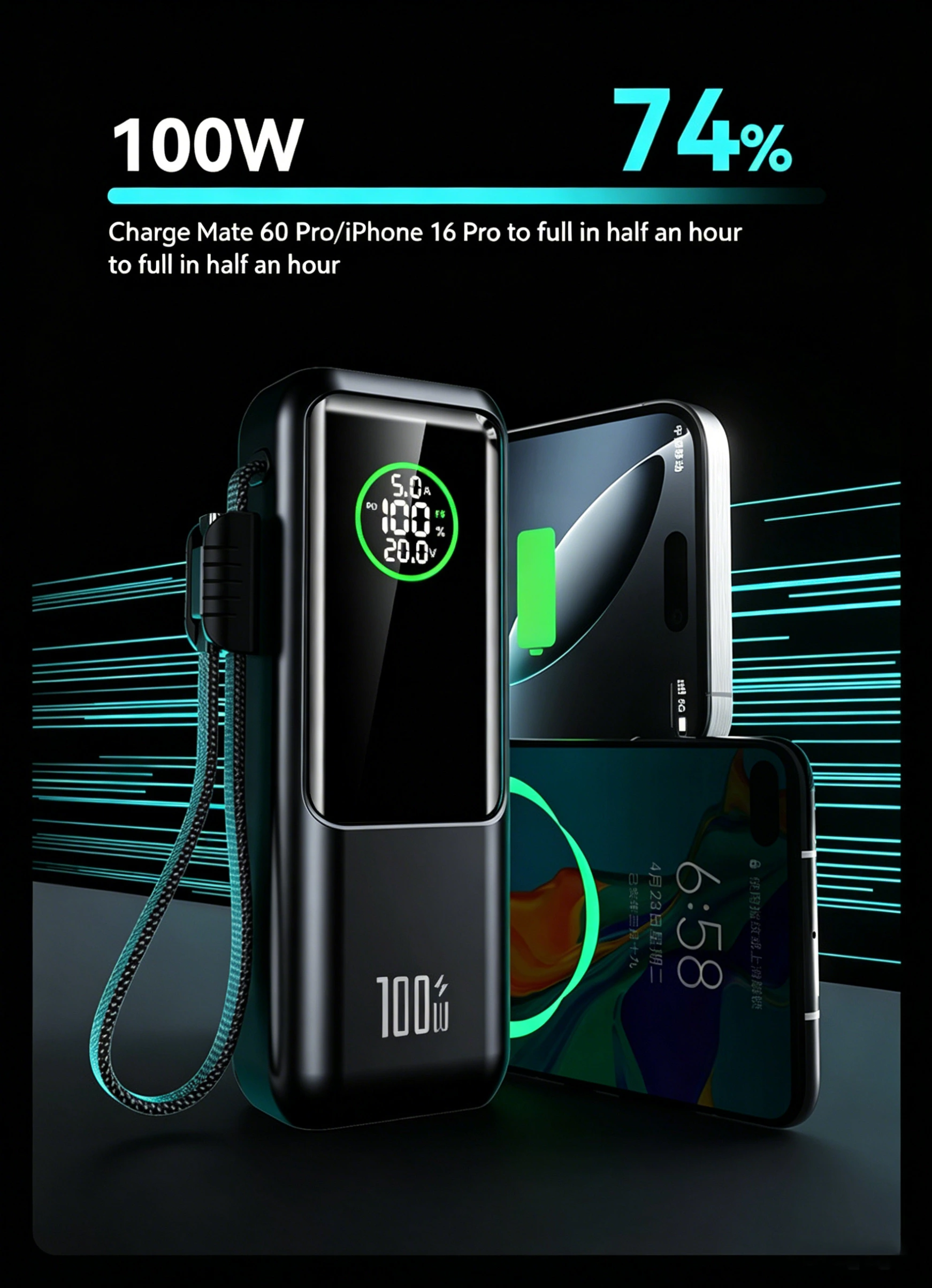 Power Bank 100W