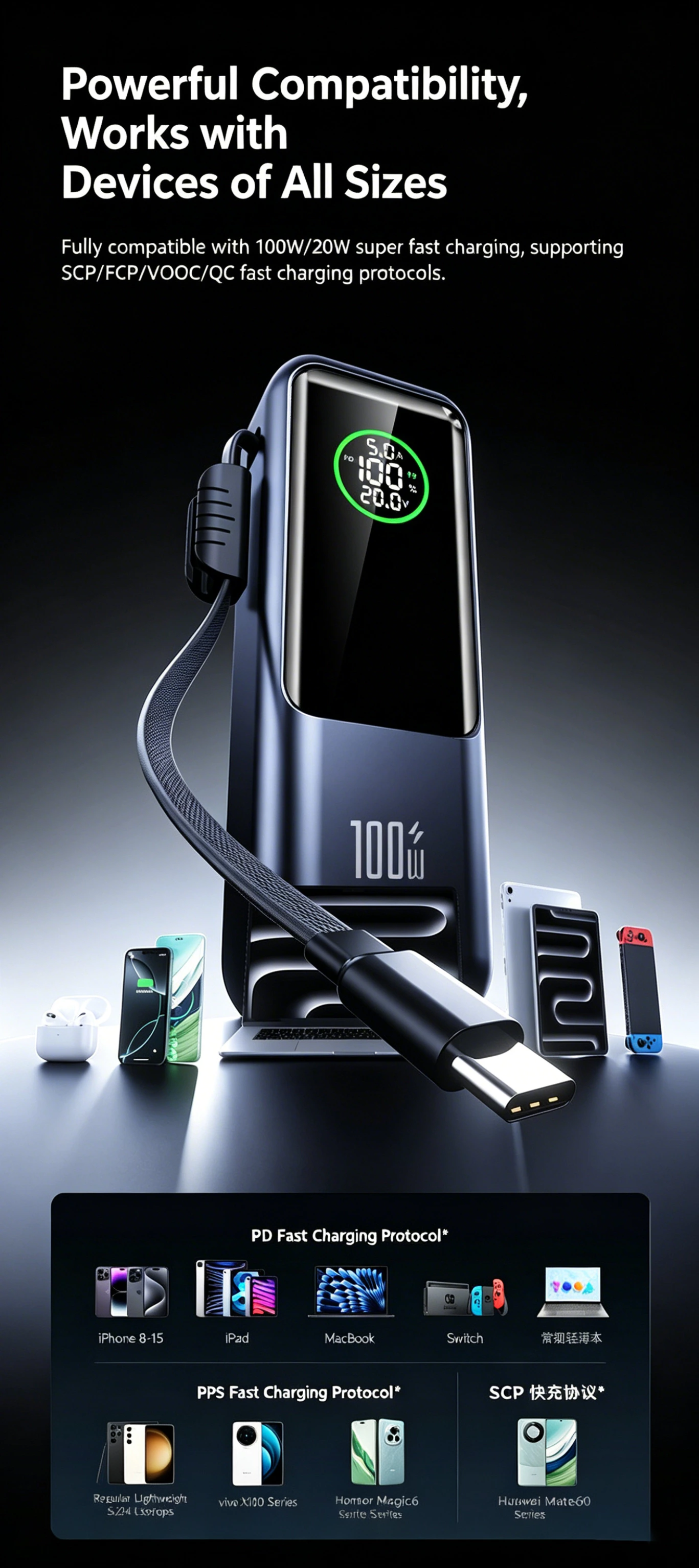 Power Bank 100W