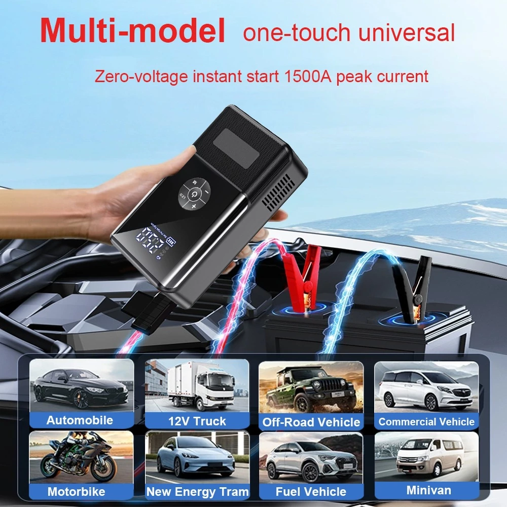 Car Jump Starter with Air Compressor