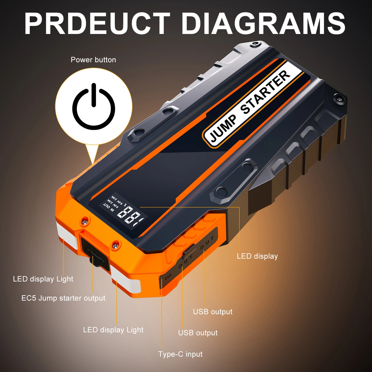 Car Jump Starter Battery Booster