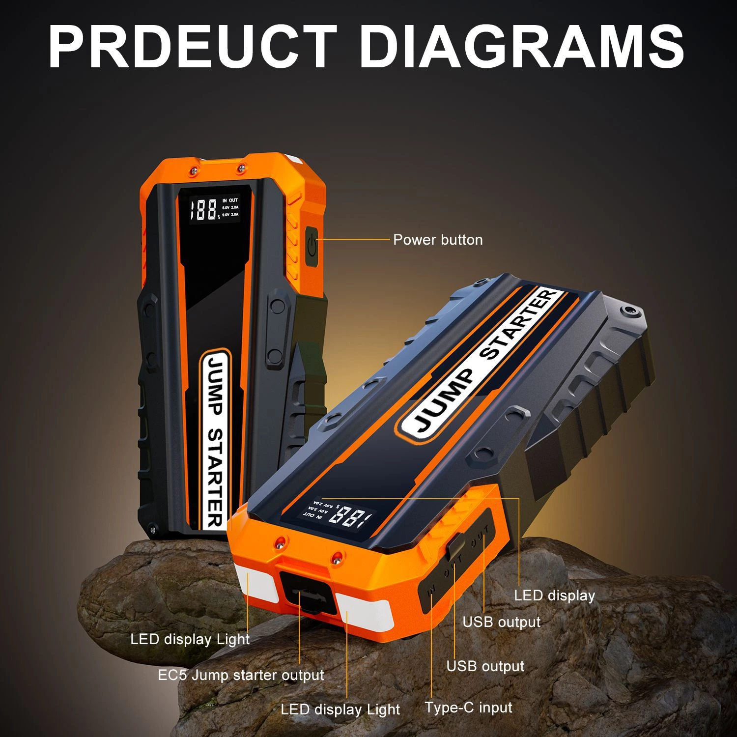 Car Jump Starter Battery Booster