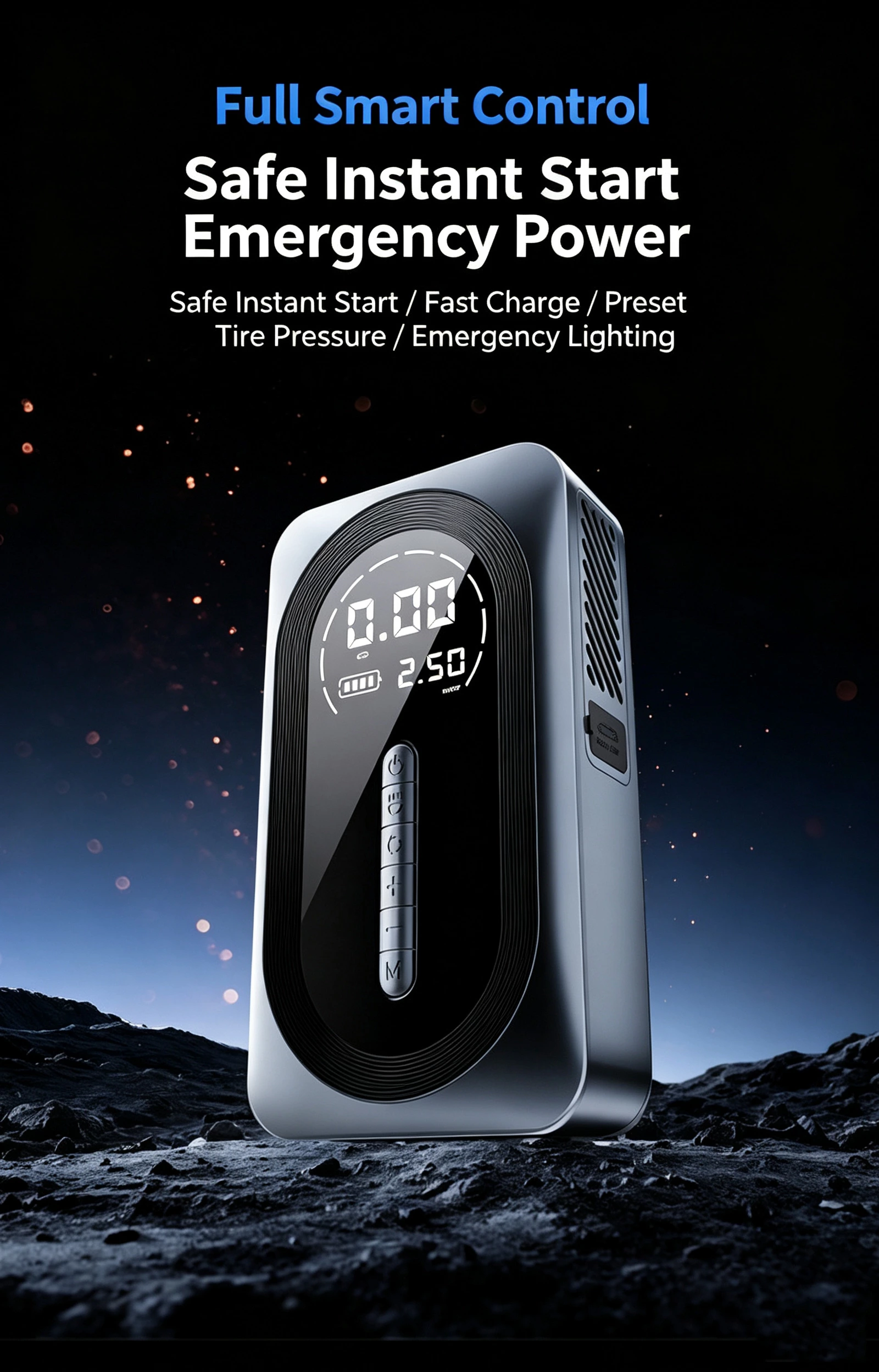 1000A Car Jump Starter Battery Booster Product size: 146*83*20 mm