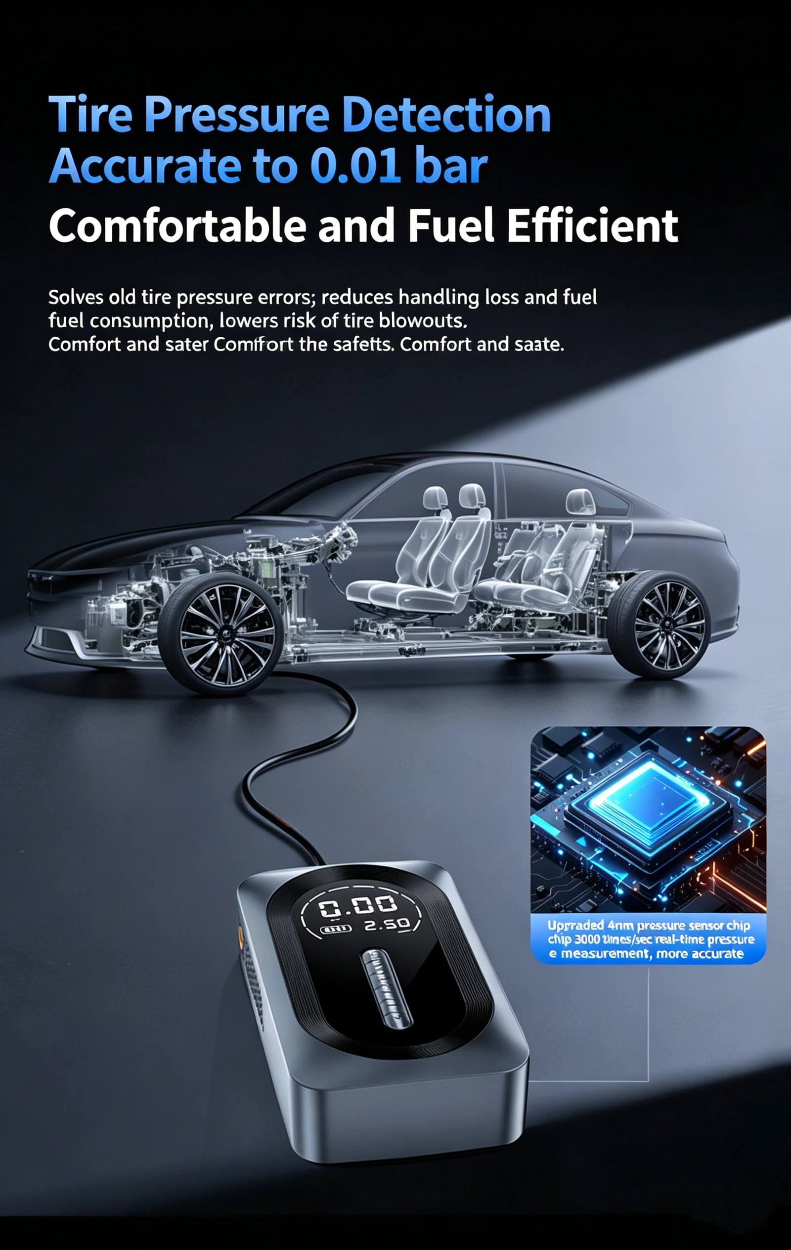 1000A Car Jump Starter Battery Booster Product size: 146*83*20 mm