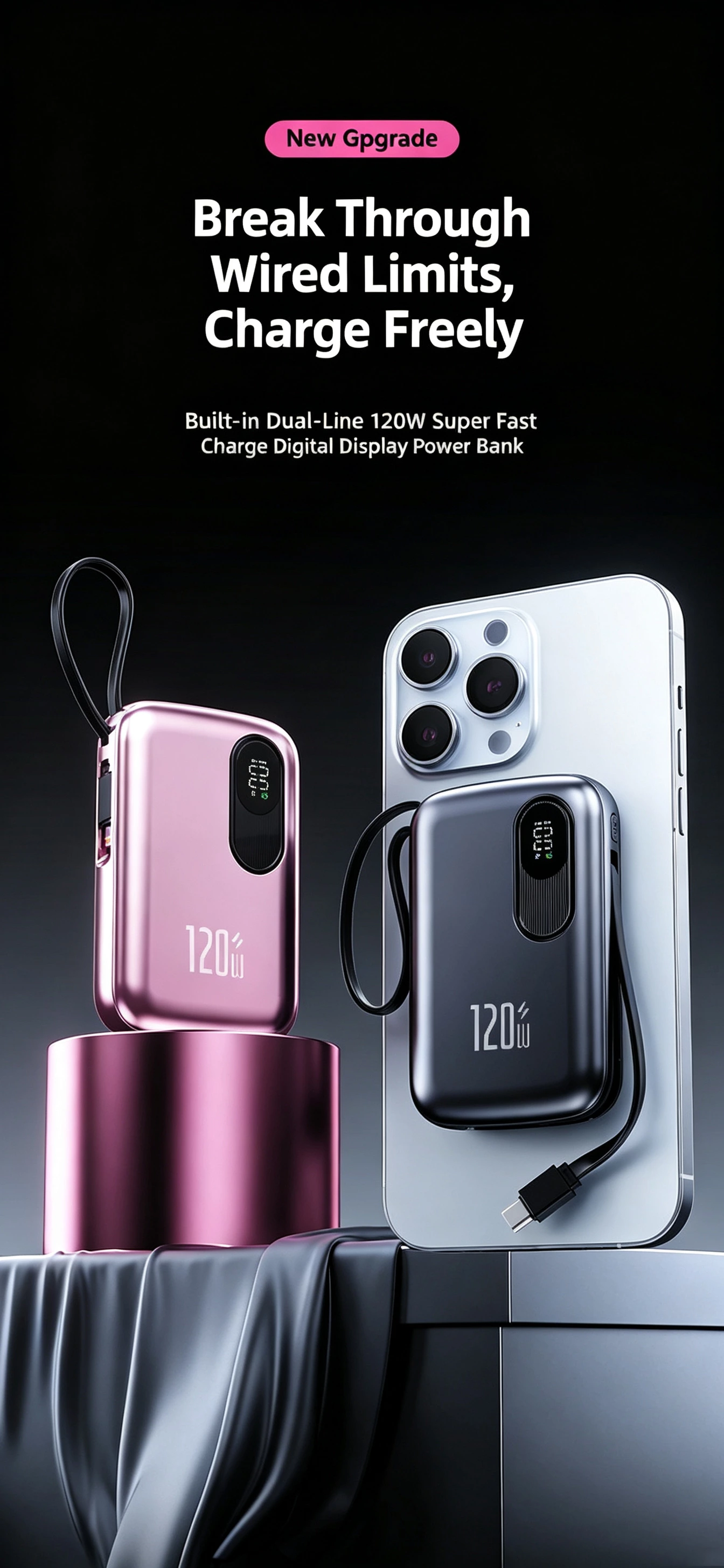 20000mah Power Bank 120W